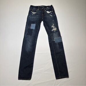 American Eagle Outfitters Dark Blue Stretch Jeans